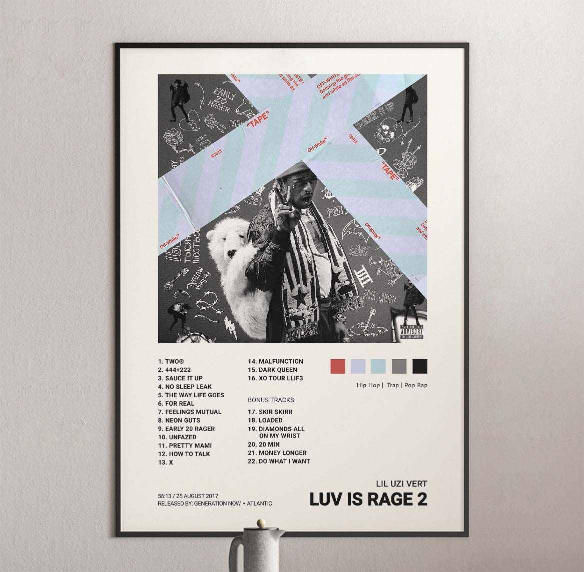 Lil Uzi Vert - Luv Is Rage 2 Album Cover Poster